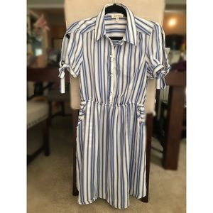 New Striped Tie Shoulder Dress!